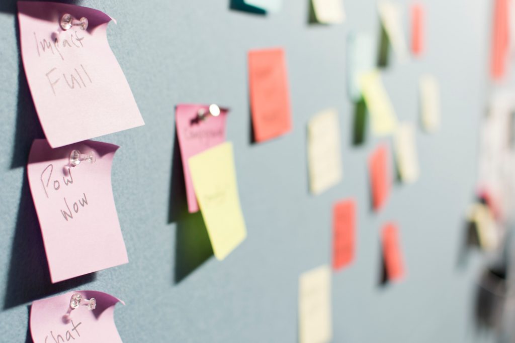 Post-it on the wall